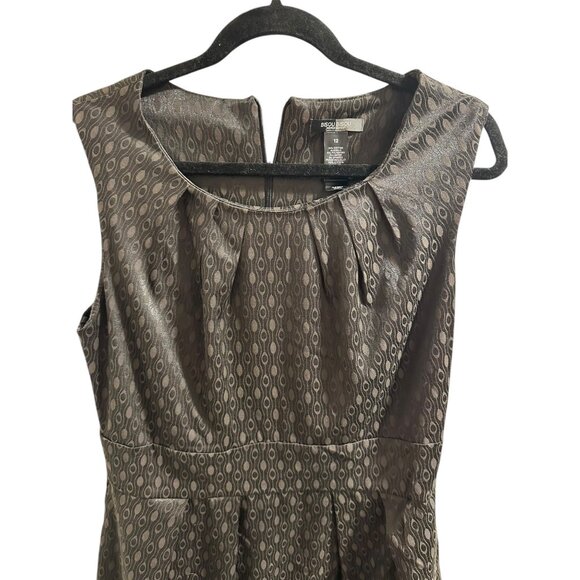 👗 2/$30 👗 Bisou Bisou Michele Bohbot Womens Sleeveless Patterned Dress Size - Picture 2 of 6